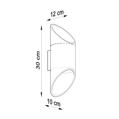 Kinkiet PENNE 30 czarny (SL.0114)